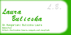 laura bulicska business card